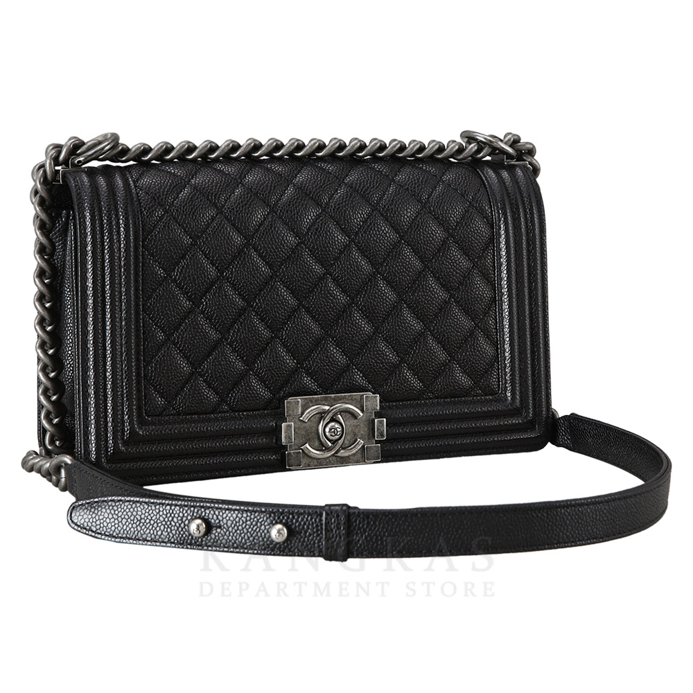 CHANEL(USED)샤넬 캐비어 보이샤넬 미듐
