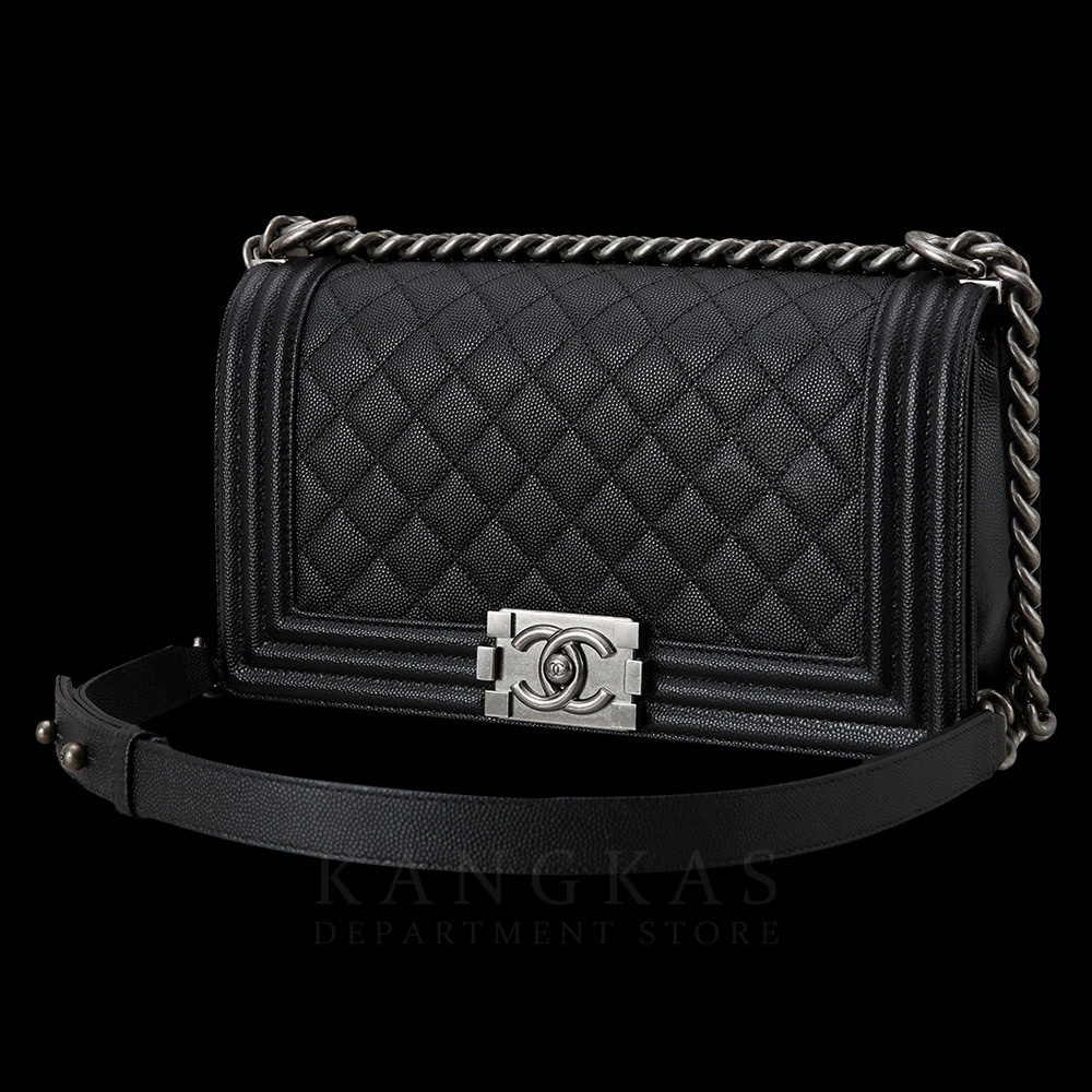 CHANEL(USED)샤넬 캐비어 보이샤넬 미듐