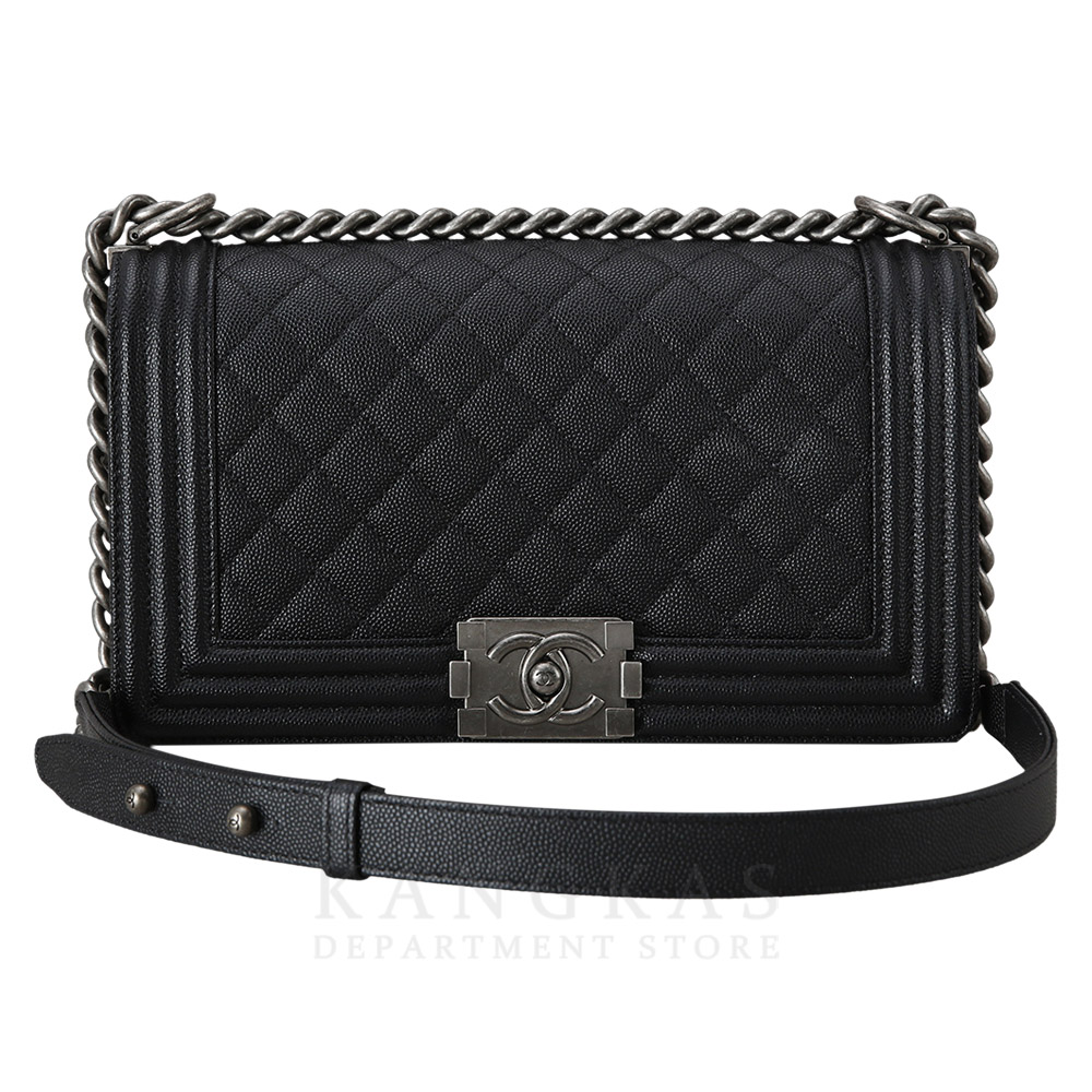 CHANEL(USED)샤넬 캐비어 보이샤넬 미듐