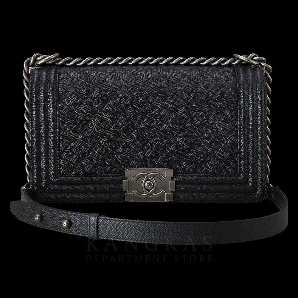 CHANEL(USED)샤넬 캐비어 보이샤넬 미듐