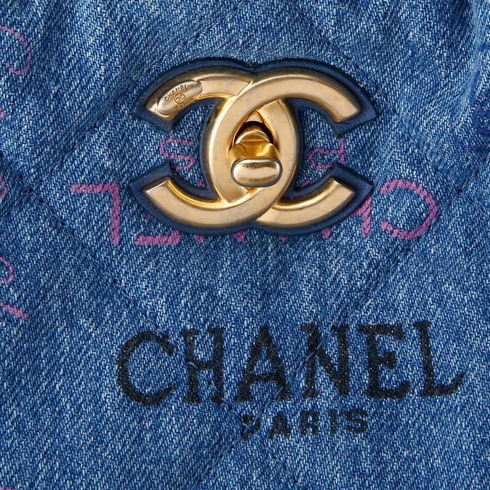 CHANEL(USED)샤넬 시즌 데님 체인 쇼퍼백