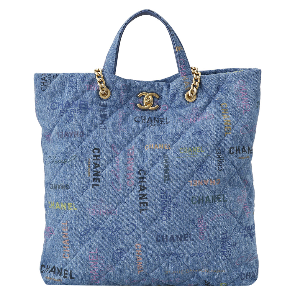 CHANEL(USED)샤넬 시즌 데님 체인 쇼퍼백