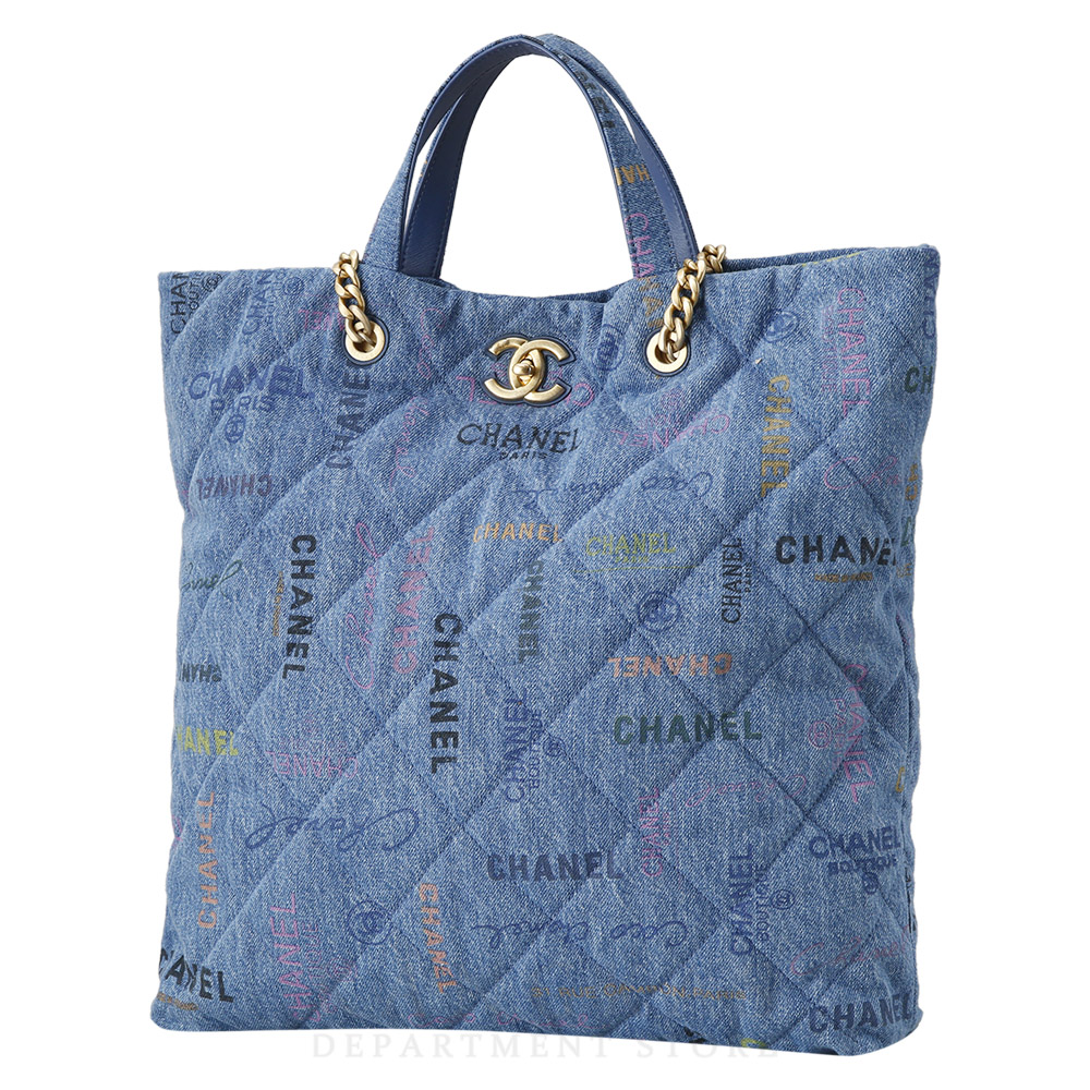 CHANEL(USED)샤넬 시즌 데님 체인 쇼퍼백