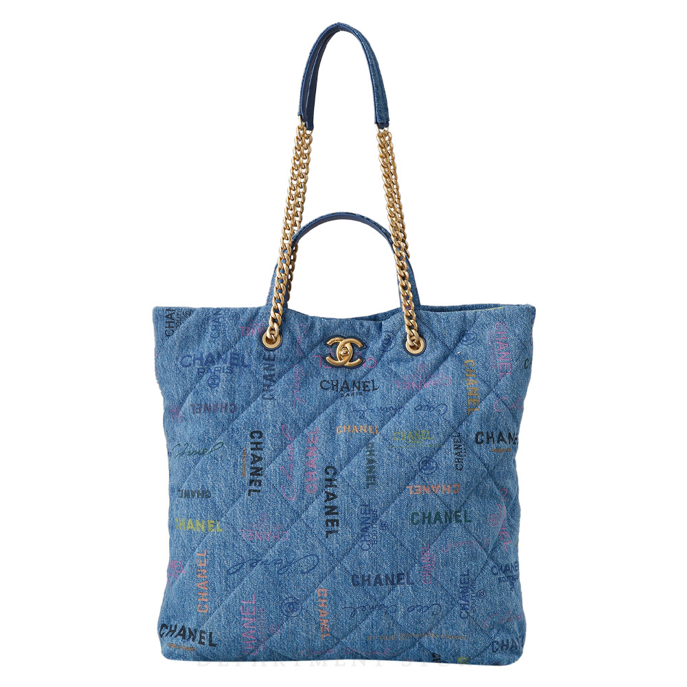 CHANEL(USED)샤넬 시즌 데님 체인 쇼퍼백