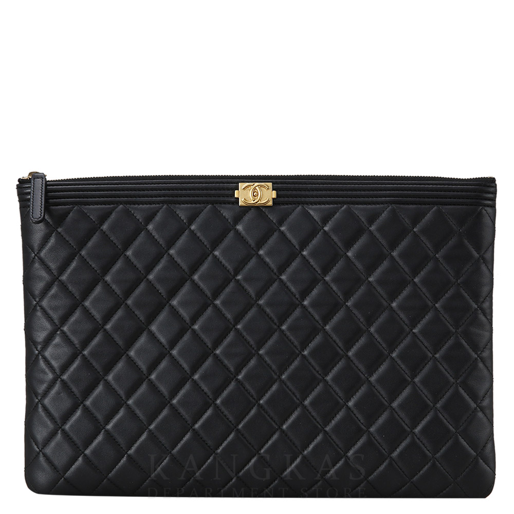 CHANEL(USED)샤넬 보이 클러치 라지