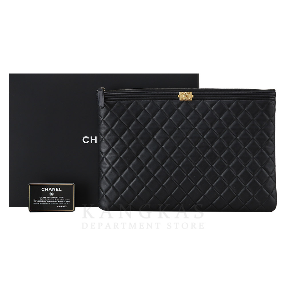 CHANEL(USED)샤넬 보이 클러치 라지