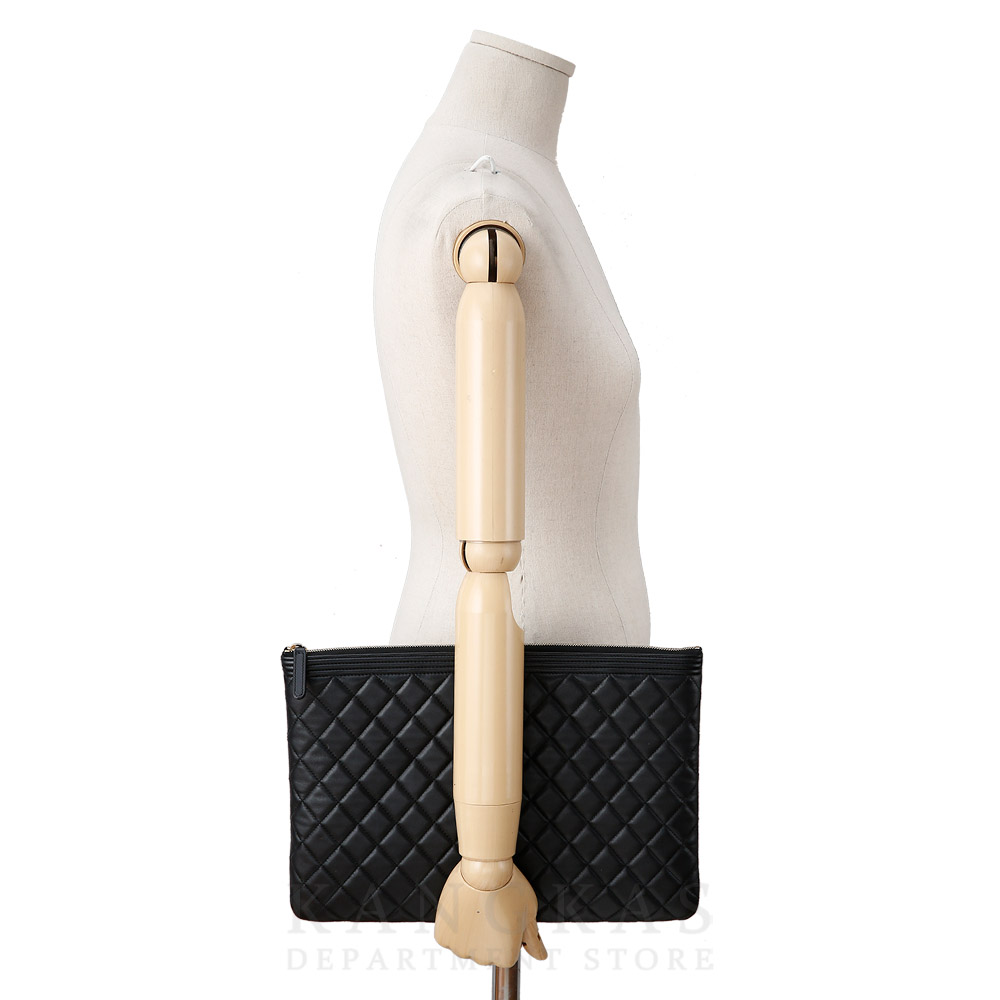 CHANEL(USED)샤넬 보이 클러치 라지