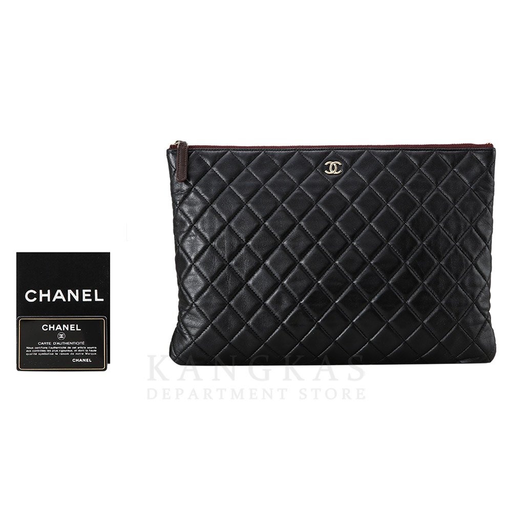 CHANEL(USED)샤넬 클래식 램스킨 클러치 라지