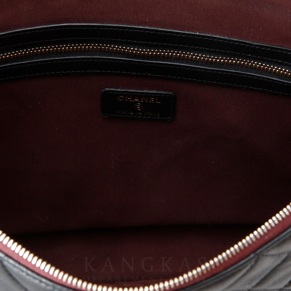 CHANEL(USED)샤넬 클래식 램스킨 클러치 라지