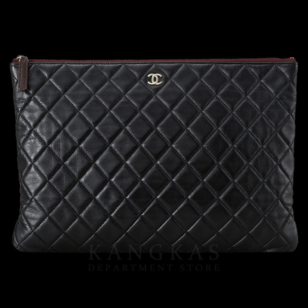 CHANEL(USED)샤넬 클래식 램스킨 클러치 라지