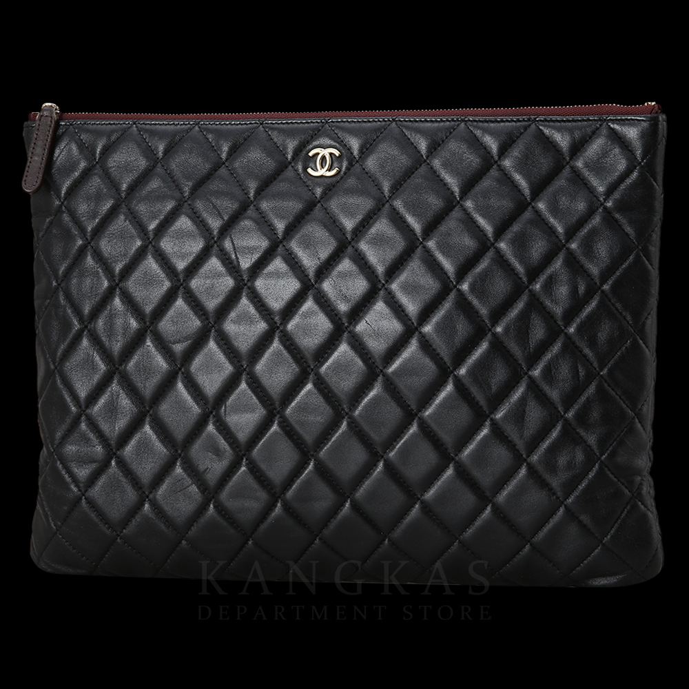 CHANEL(USED)샤넬 클래식 램스킨 클러치 라지