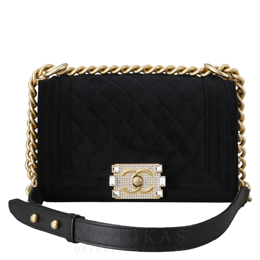 CHANEL(USED)샤넬 시즌 벨벳 보이샤넬 스몰