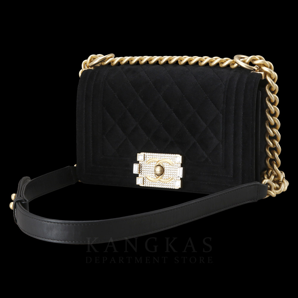 CHANEL(USED)샤넬 시즌 벨벳 보이샤넬 스몰