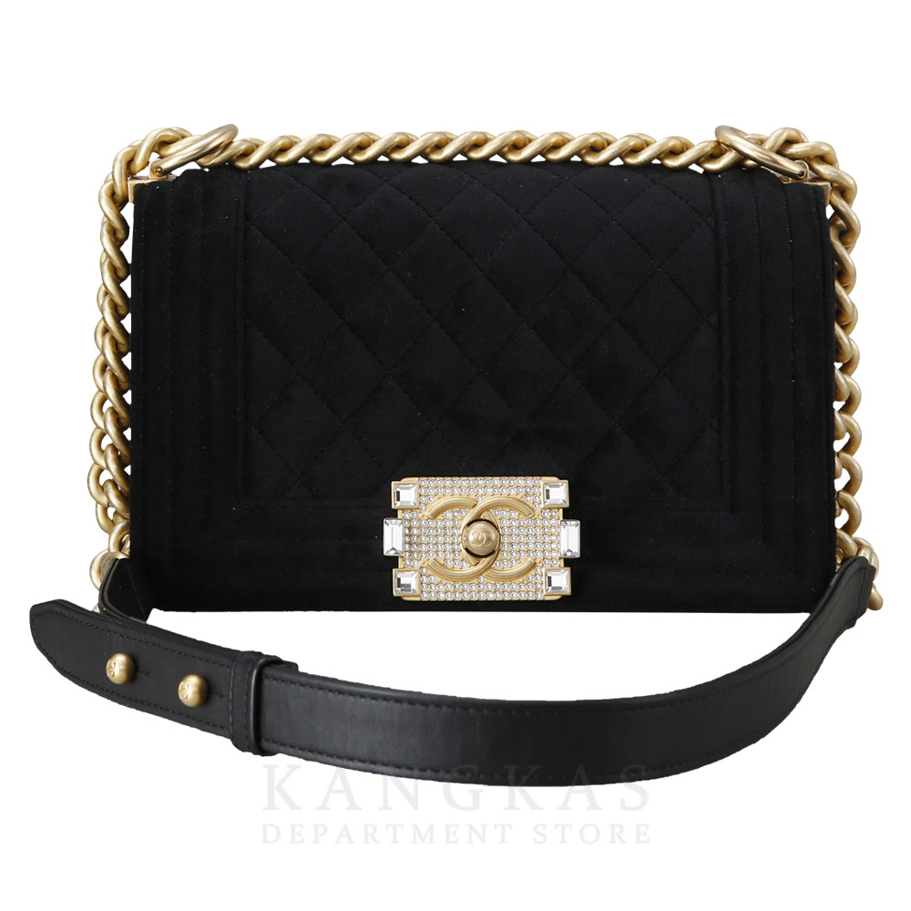 CHANEL(USED)샤넬 시즌 벨벳 보이샤넬 스몰