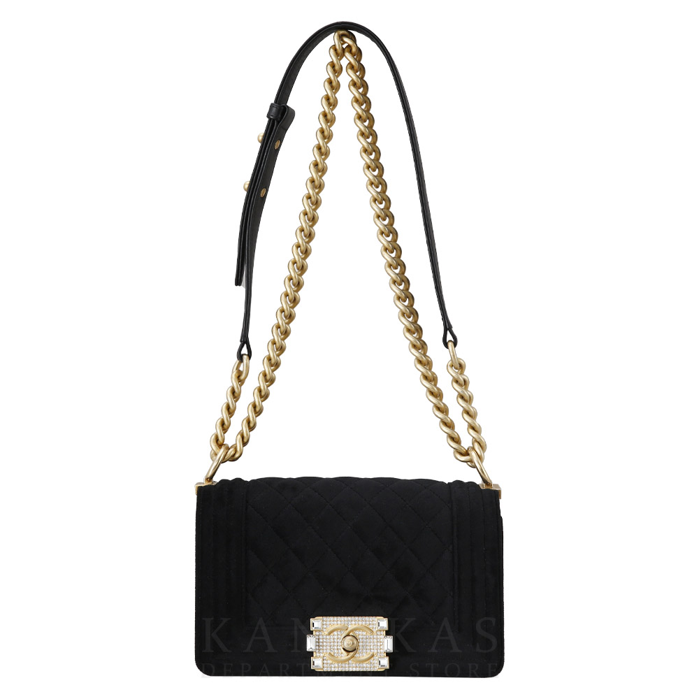 CHANEL(USED)샤넬 시즌 벨벳 보이샤넬 스몰