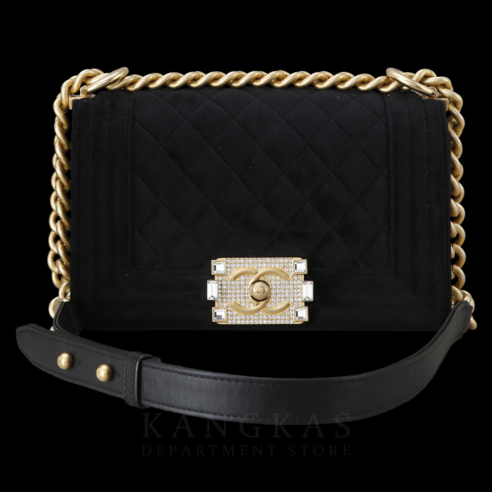 CHANEL(USED)샤넬 시즌 벨벳 보이샤넬 스몰
