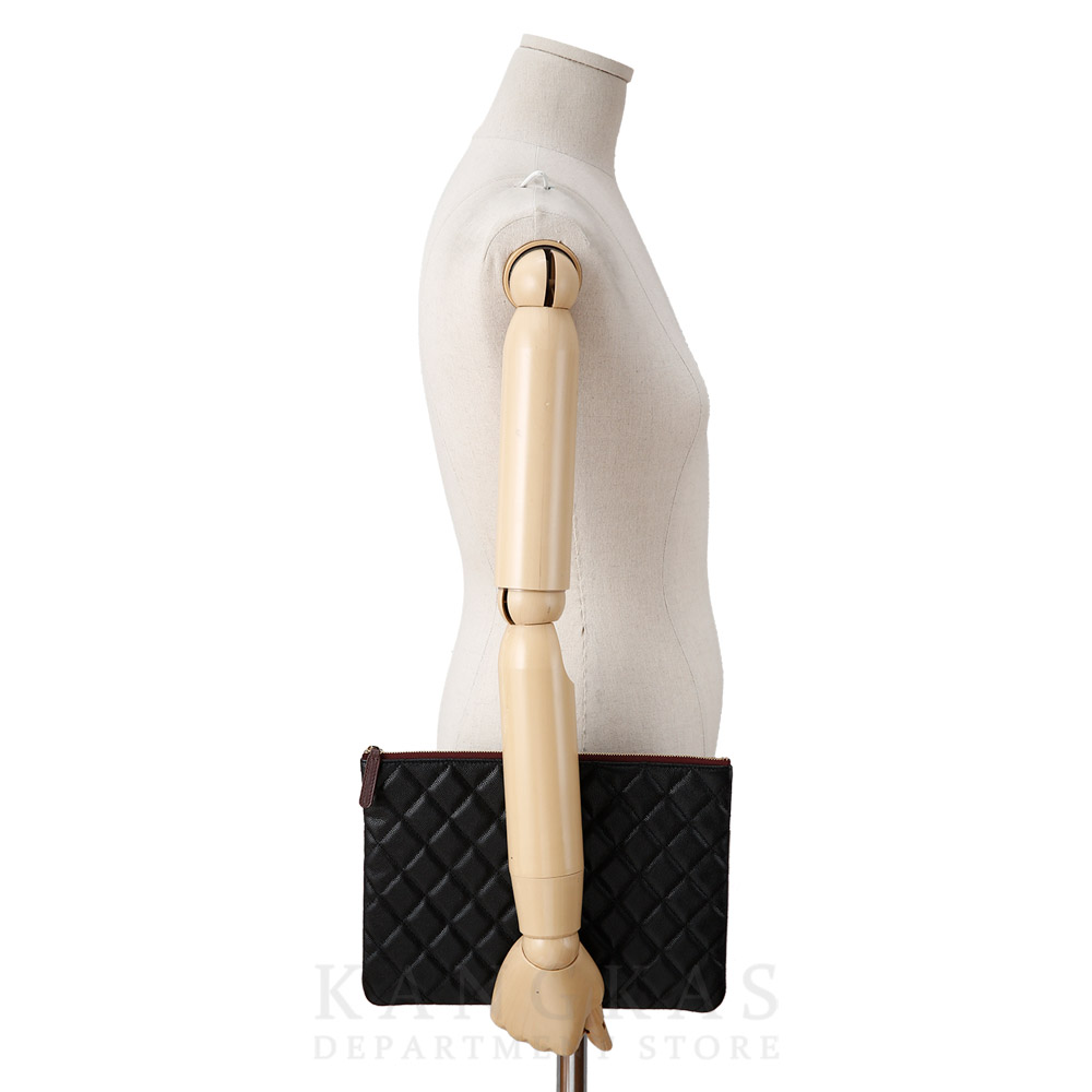 CHANEL(USED)샤넬 캐비어 클래식 클러치 뉴미듐