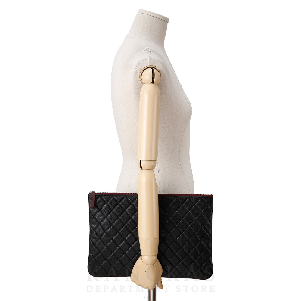 CHANEL(USED)샤넬 캐비어 클래식 클러치 라지