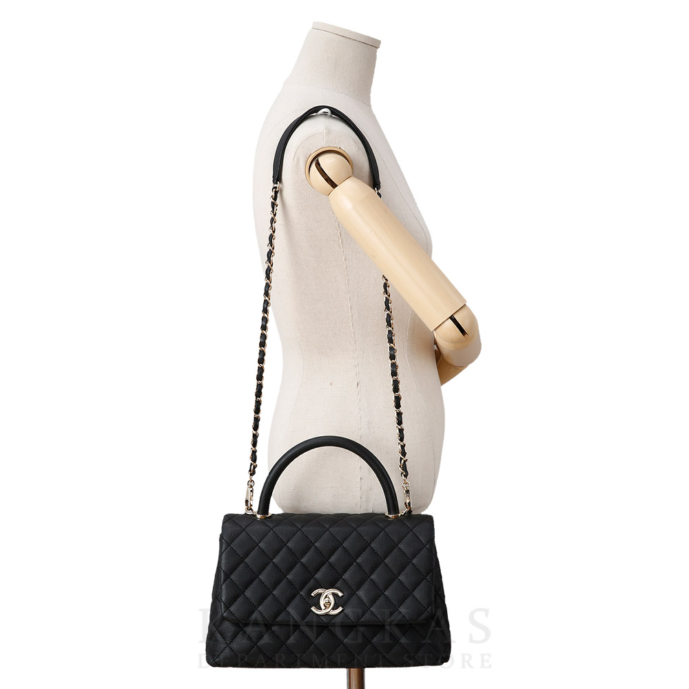 CHANEL(USED)샤넬 캐비어 코코핸들 미듐