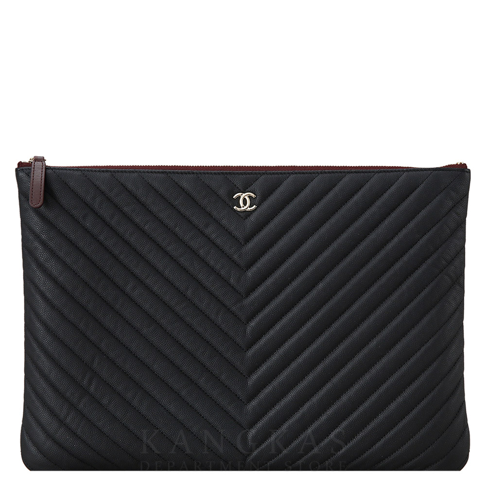 CHANEL(USED)샤넬 쉐브론 클래식 클러치 라지