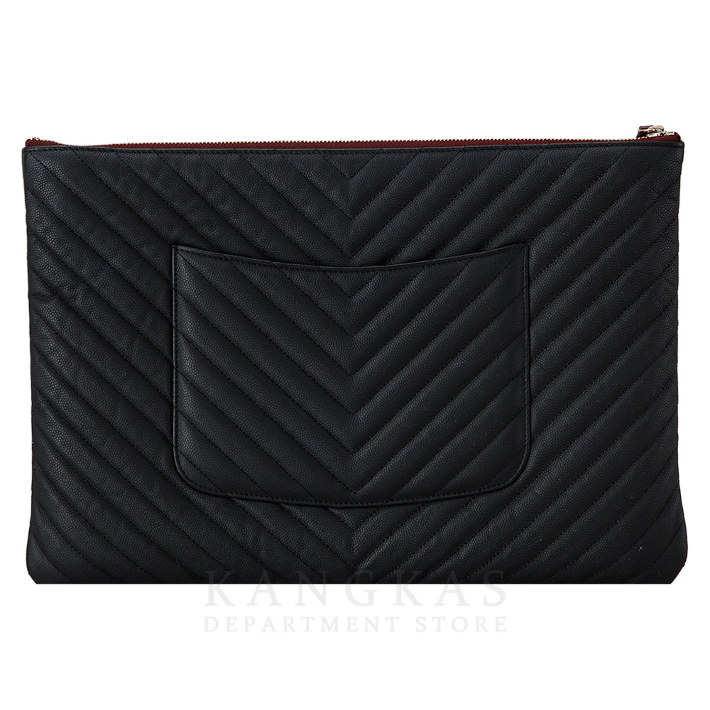 CHANEL(USED)샤넬 쉐브론 클래식 클러치 라지