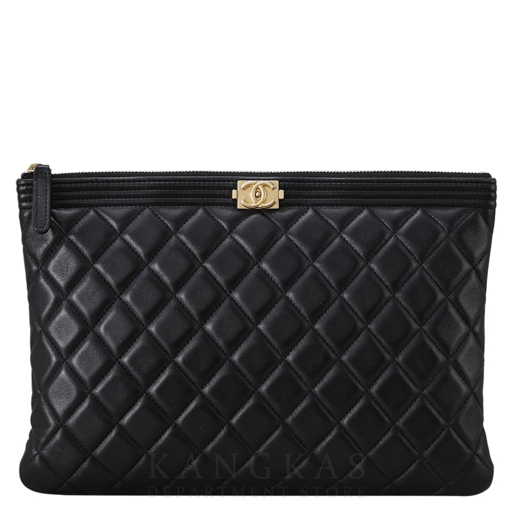 CHANEL(USED)샤넬 보이 클러치 뉴미듐