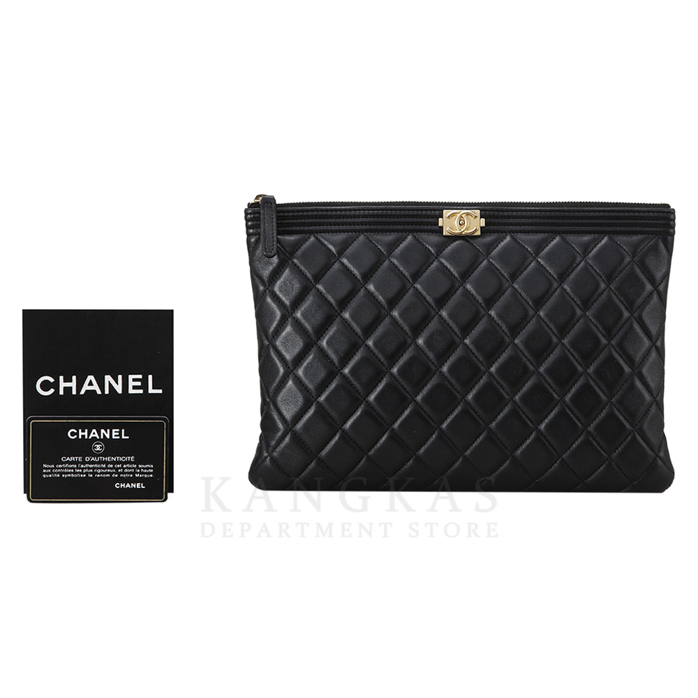 CHANEL(USED)샤넬 보이 클러치 뉴미듐