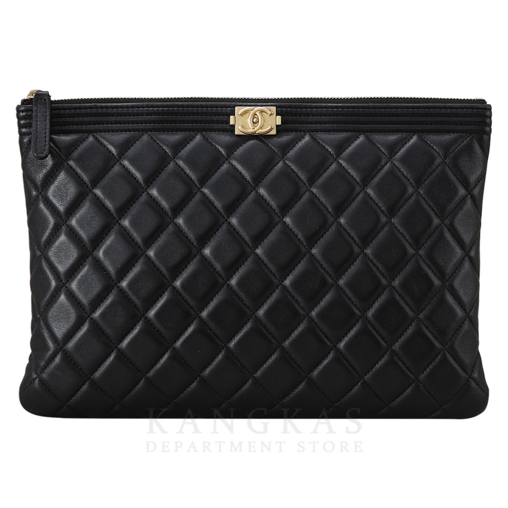 CHANEL(USED)샤넬 보이 클러치 뉴미듐