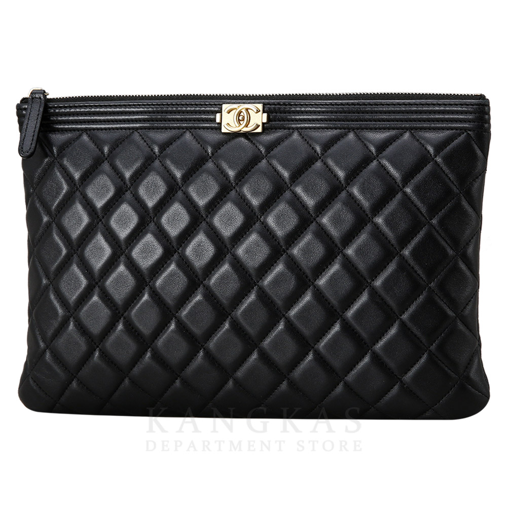CHANEL(USED)샤넬 보이 클러치 뉴미듐