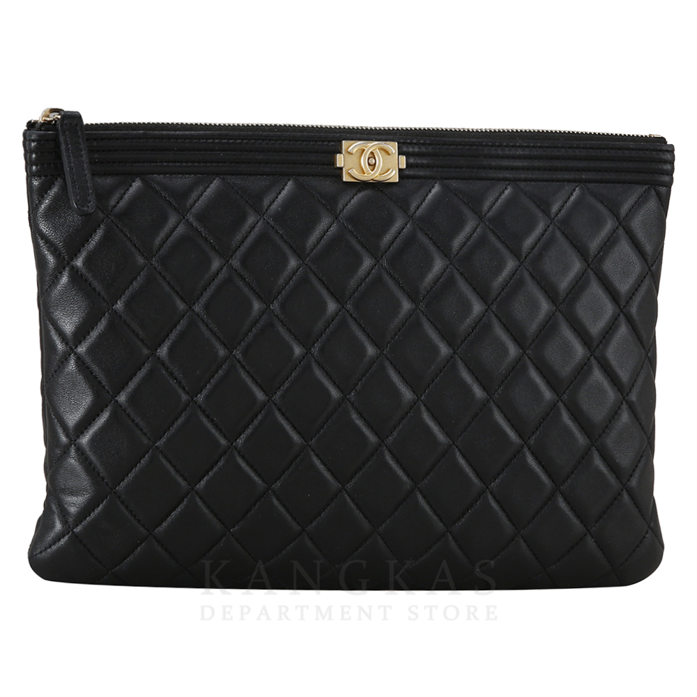 CHANEL(USED)샤넬 보이 클러치 뉴미듐