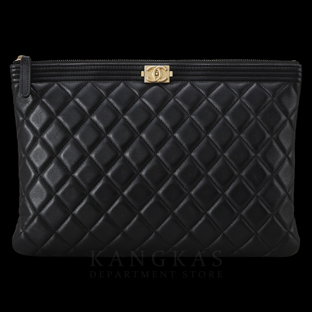 CHANEL(USED)샤넬 보이 클러치 뉴미듐