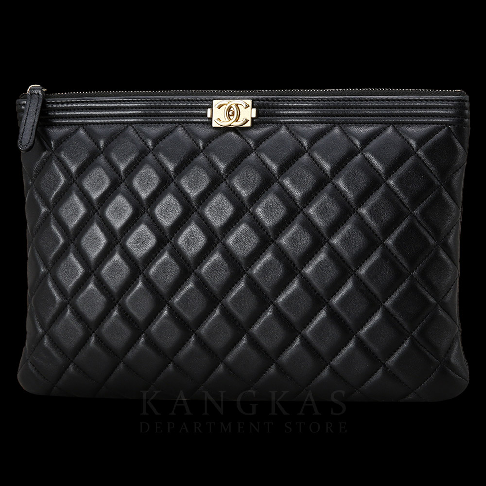 CHANEL(USED)샤넬 보이 클러치 뉴미듐