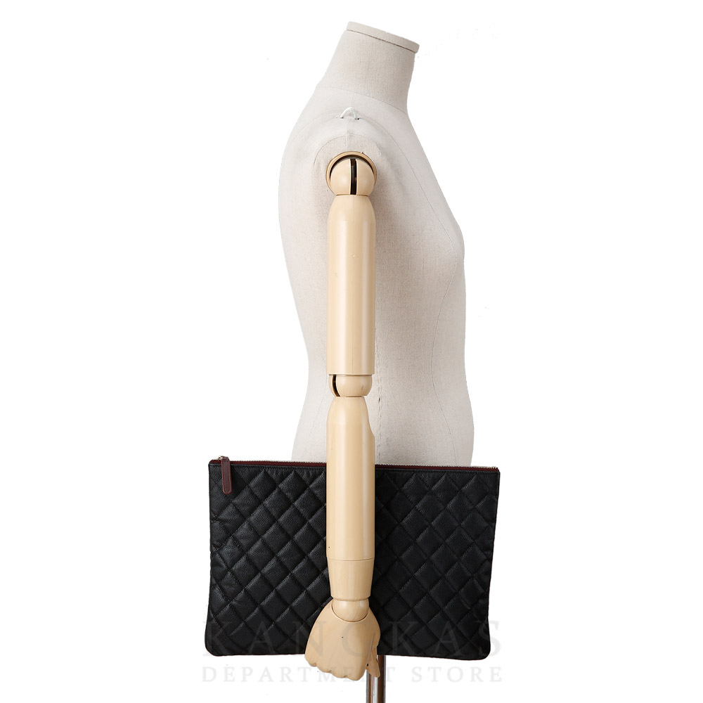 CHANEL(USED)샤넬 캐비어 클래식 클러치 라지