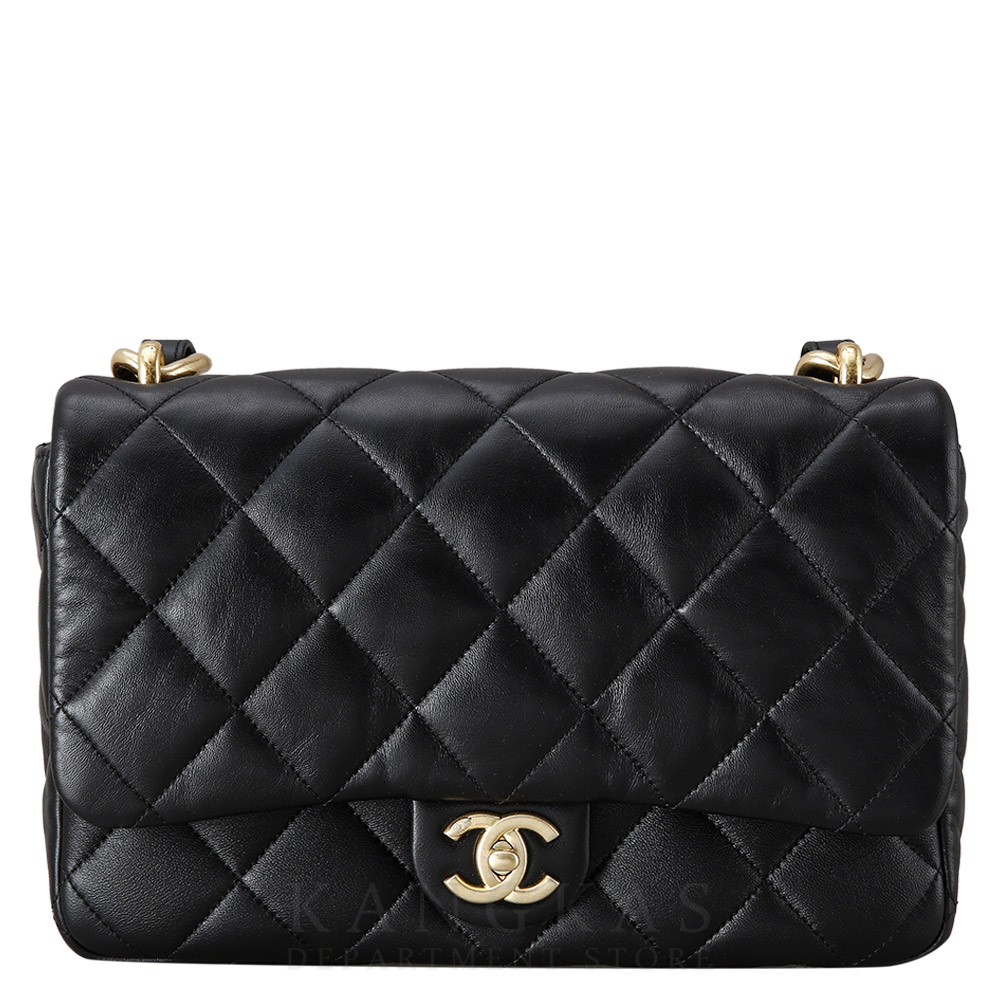 CHANEL(USED)샤넬 시즌 레더 체인 플랩백
