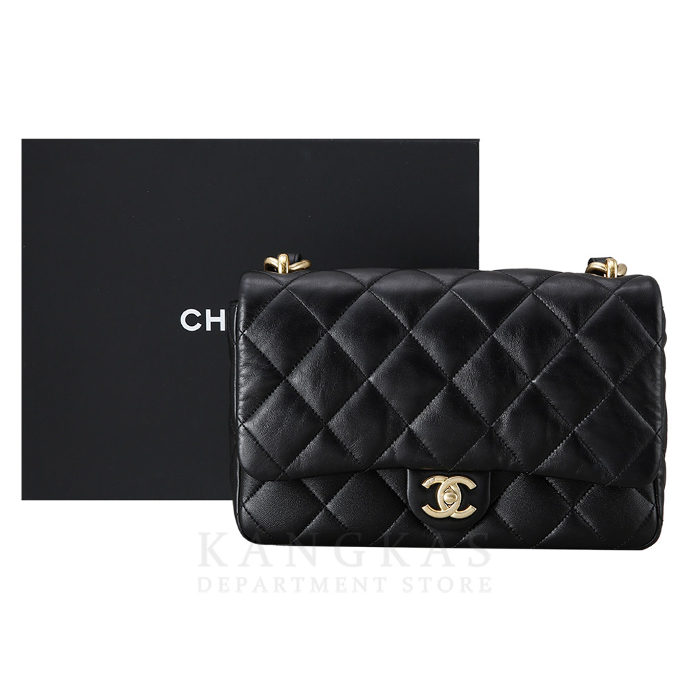 CHANEL(USED)샤넬 시즌 레더 체인 플랩백