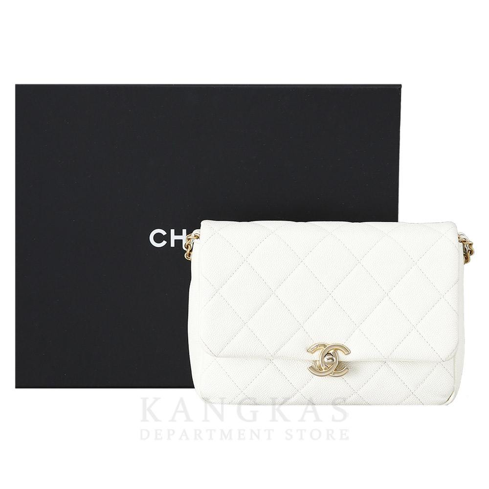 CHANEL(USED)샤넬 시즌 캐비어 멜로디 플랩백