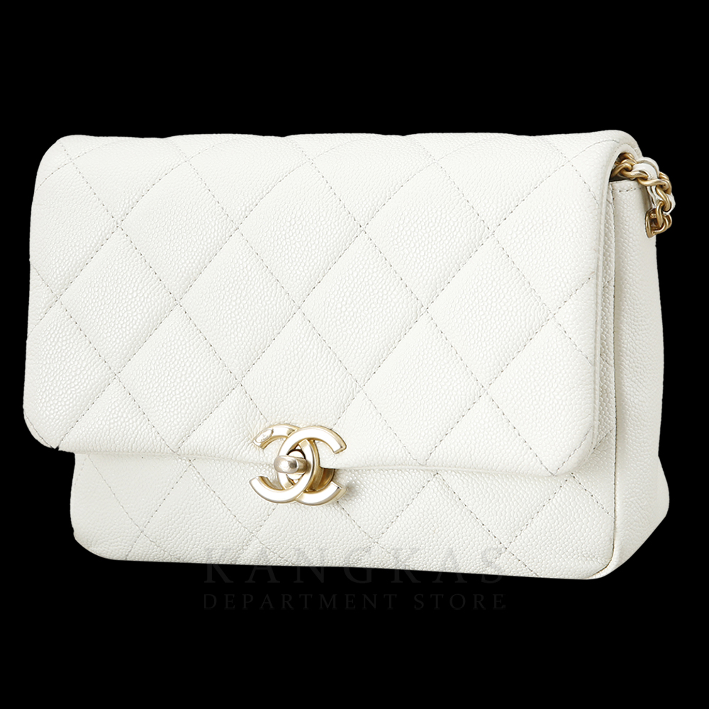 CHANEL(USED)샤넬 시즌 캐비어 멜로디 플랩백