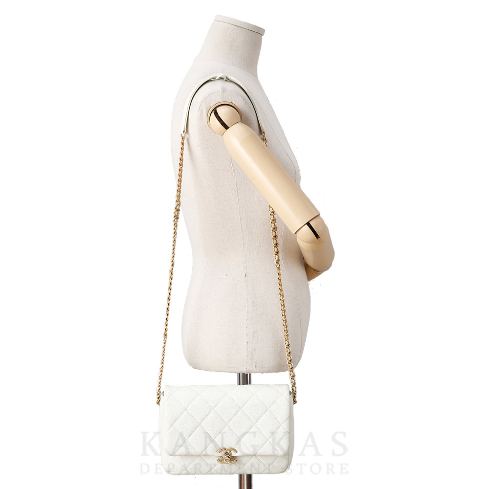 CHANEL(USED)샤넬 시즌 캐비어 멜로디 플랩백
