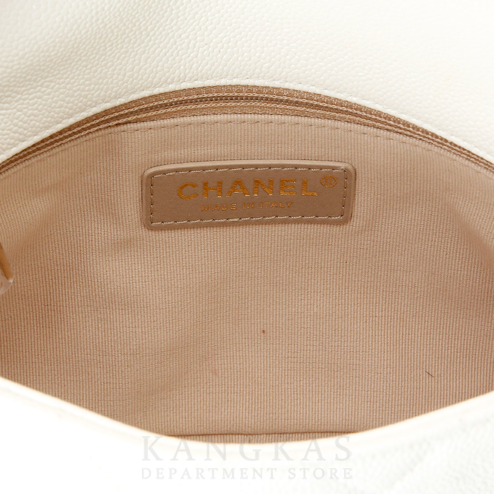 CHANEL(USED)샤넬 시즌 캐비어 멜로디 플랩백
