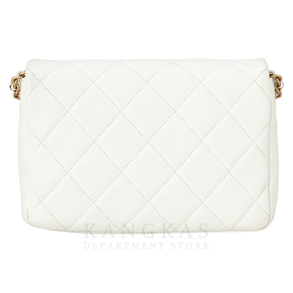 CHANEL(USED)샤넬 시즌 캐비어 멜로디 플랩백