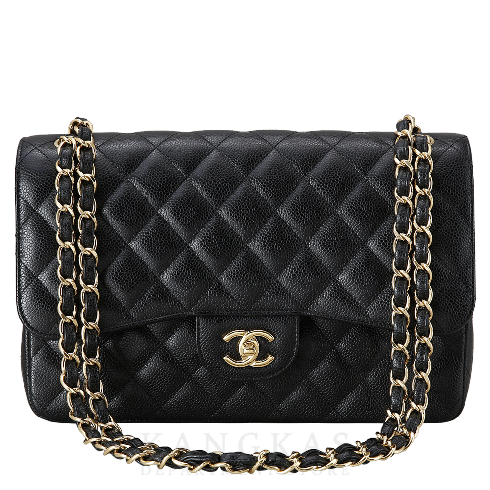 CHANEL(USED)샤넬 A58600 캐비어 클래식 점보 플랩백