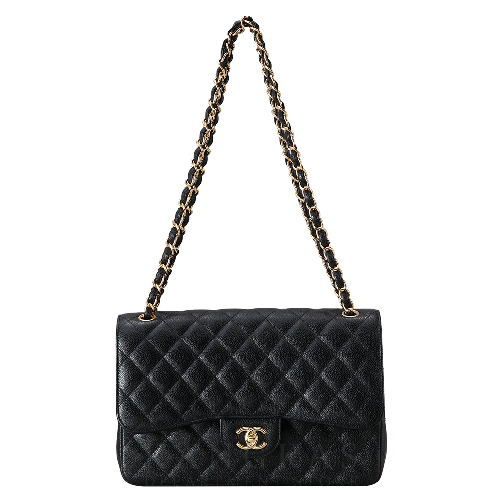 CHANEL(USED)샤넬 A58600 캐비어 클래식 점보 플랩백