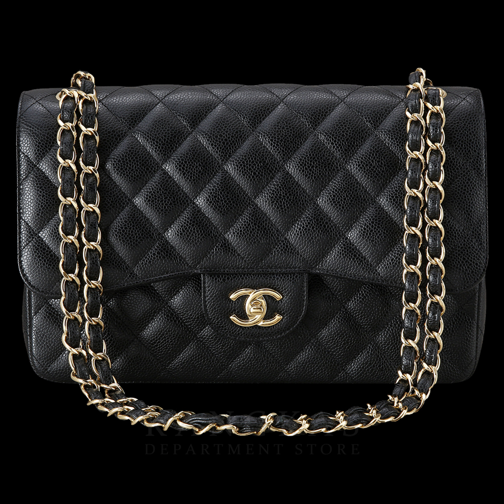 CHANEL(USED)샤넬 A58600 캐비어 클래식 점보 플랩백