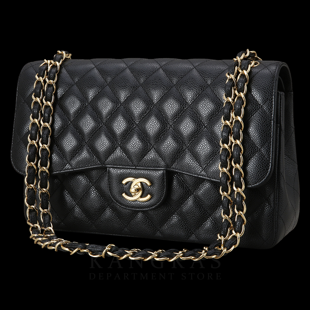 CHANEL(USED)샤넬 A58600 캐비어 클래식 점보 플랩백
