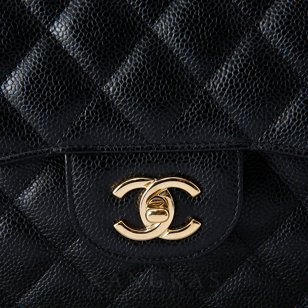 CHANEL(USED)샤넬 A58600 캐비어 클래식 점보 플랩백