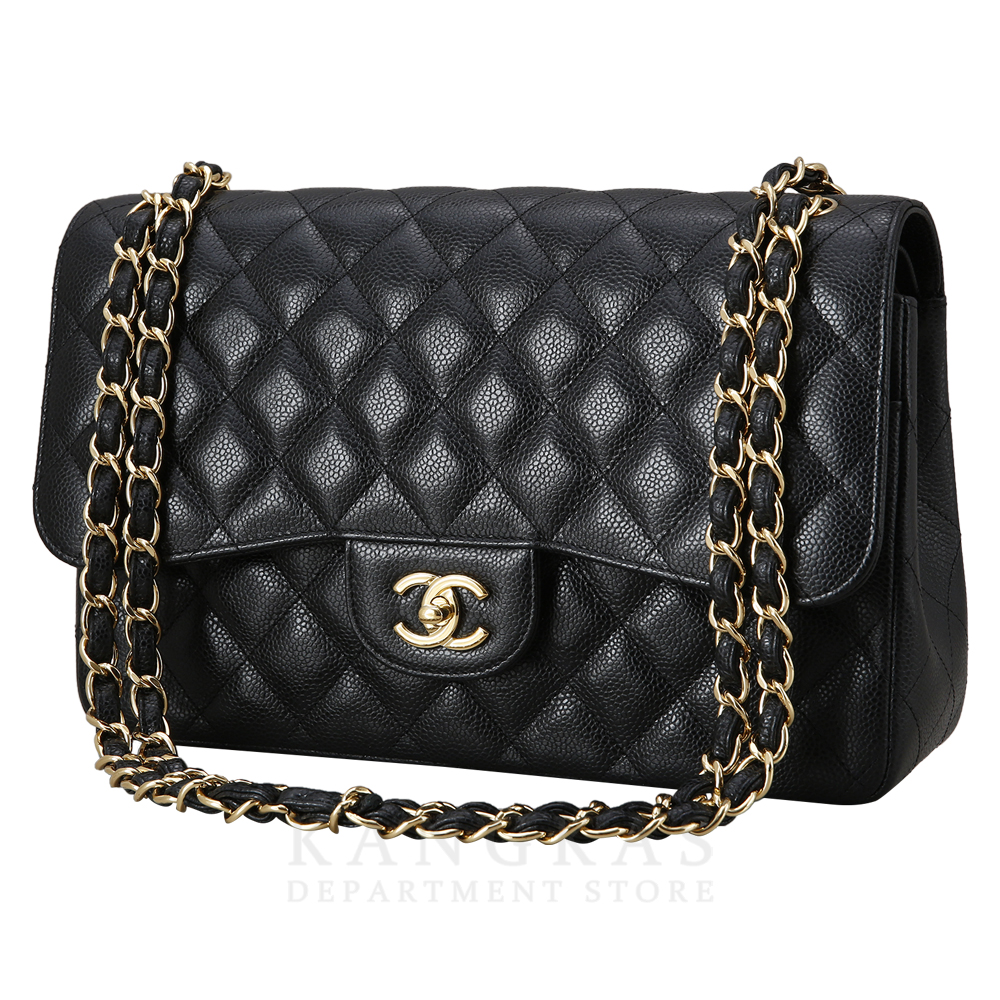 CHANEL(USED)샤넬 A58600 캐비어 클래식 점보 플랩백