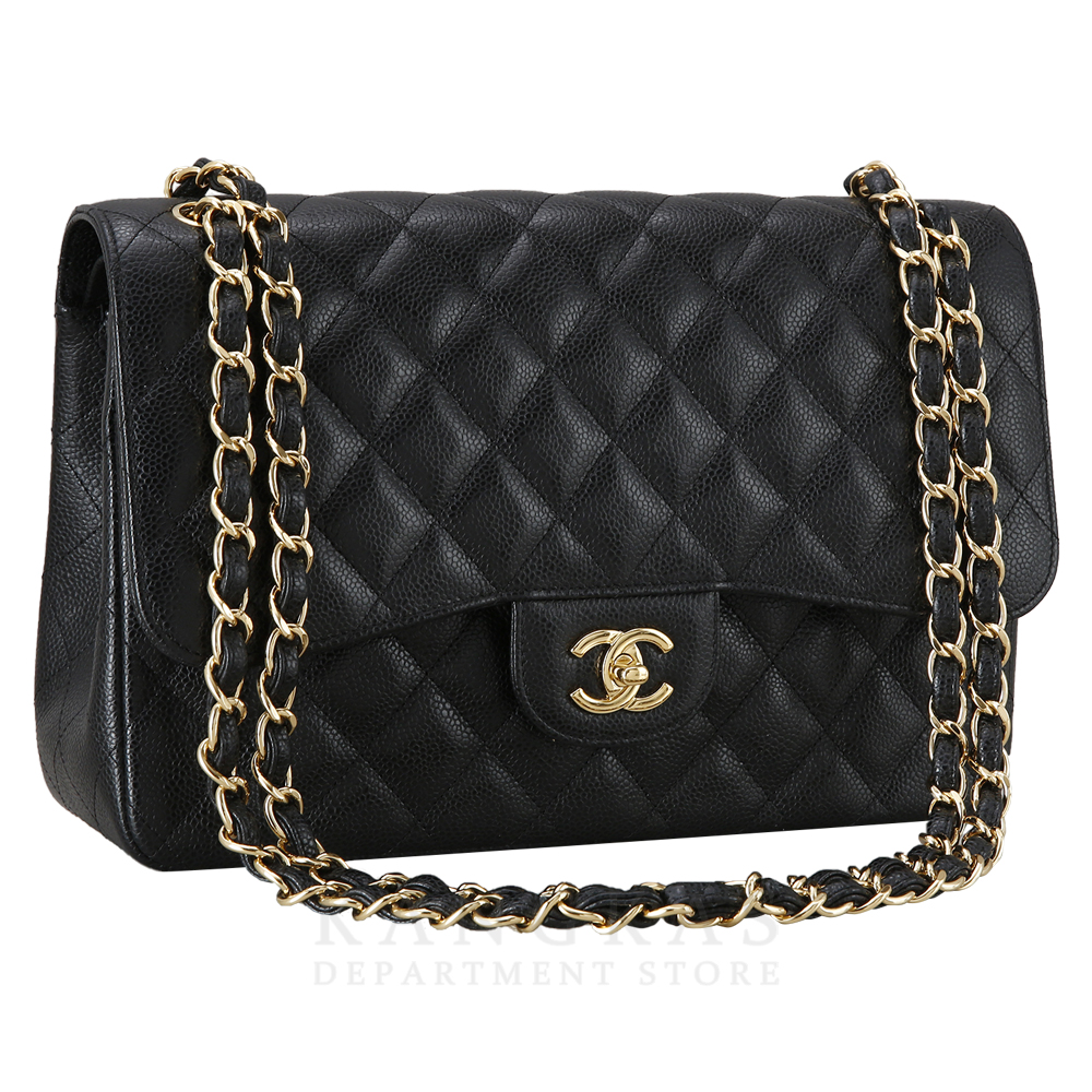 CHANEL(USED)샤넬 A58600 캐비어 클래식 점보 플랩백