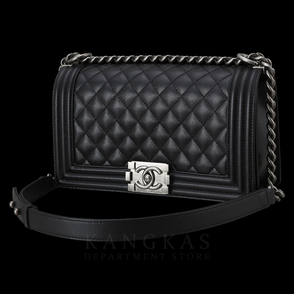 CHANEL(USED)샤넬 캐비어 보이샤넬 미듐
