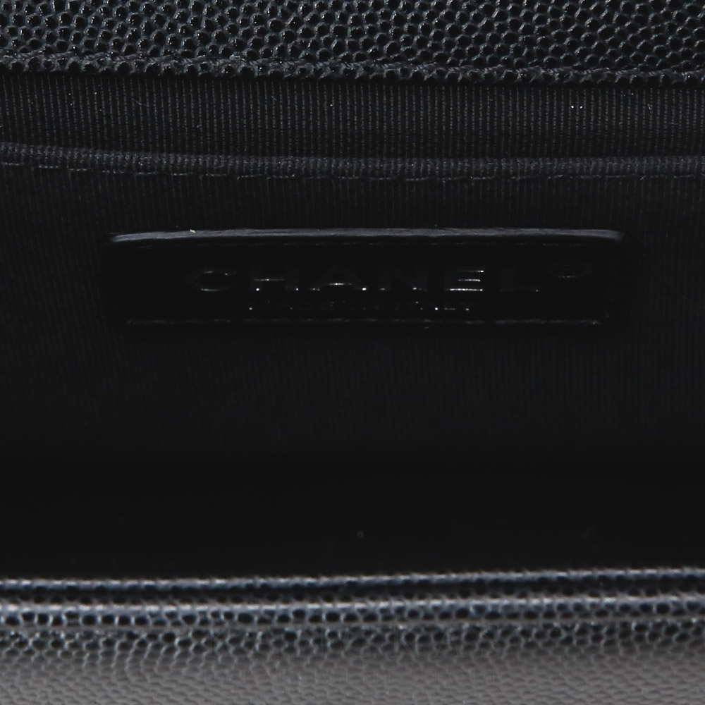 CHANEL(USED)샤넬 캐비어 보이샤넬 미듐