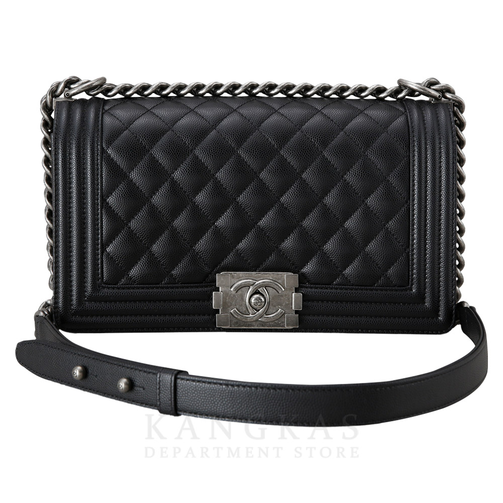 CHANEL(USED)샤넬 캐비어 보이샤넬 미듐
